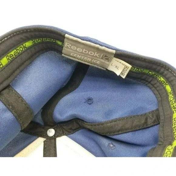 Edmonton Oilers Colorblock NHL Reebok Center Ice Collection Fitted Hat Size L/XL - Picture 6 of 6